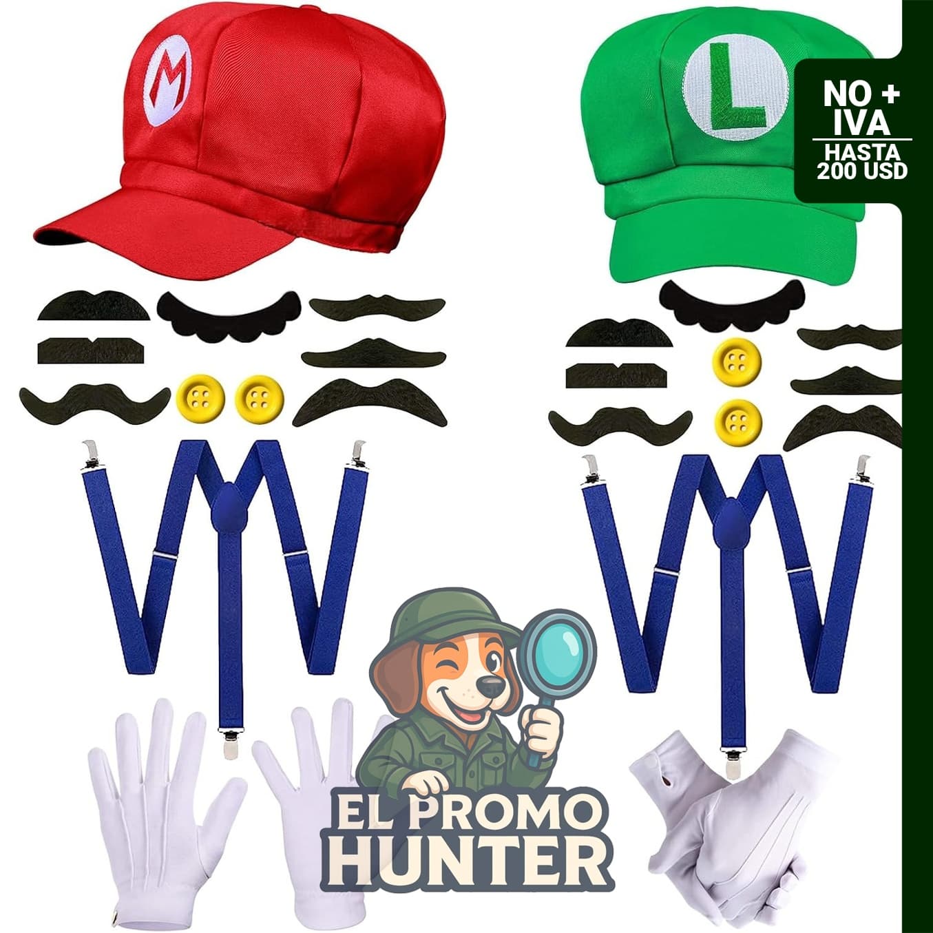 Conjunto de sombreros de disfraz de Halloween para adultos, incluye gorras rojas, verdes, amarillas y moradas.