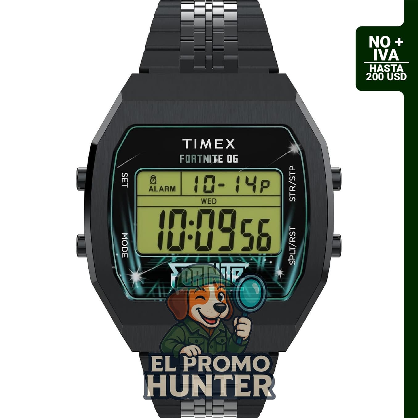 Reloj Timex x Fortnite para hombre, diseño exclusivo y resistente.