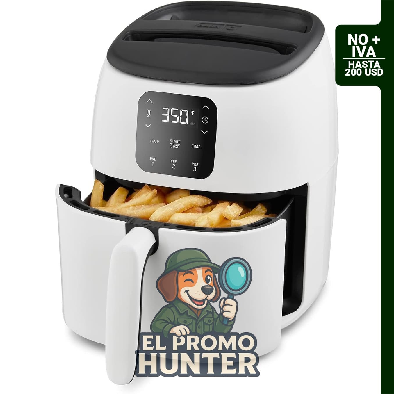 Dash Tasti-Crisp - Freidora de aire digital de 2.6 cuartos (2.5 L).