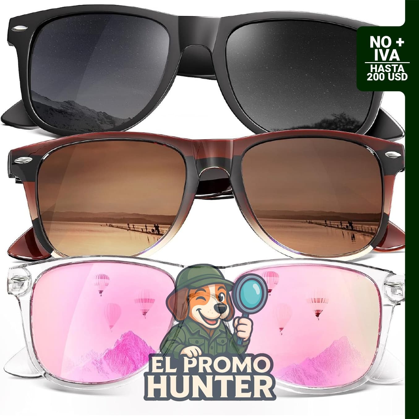 KALIYADI Gafas de sol polarizadas para mujer, retro con protección UV400.