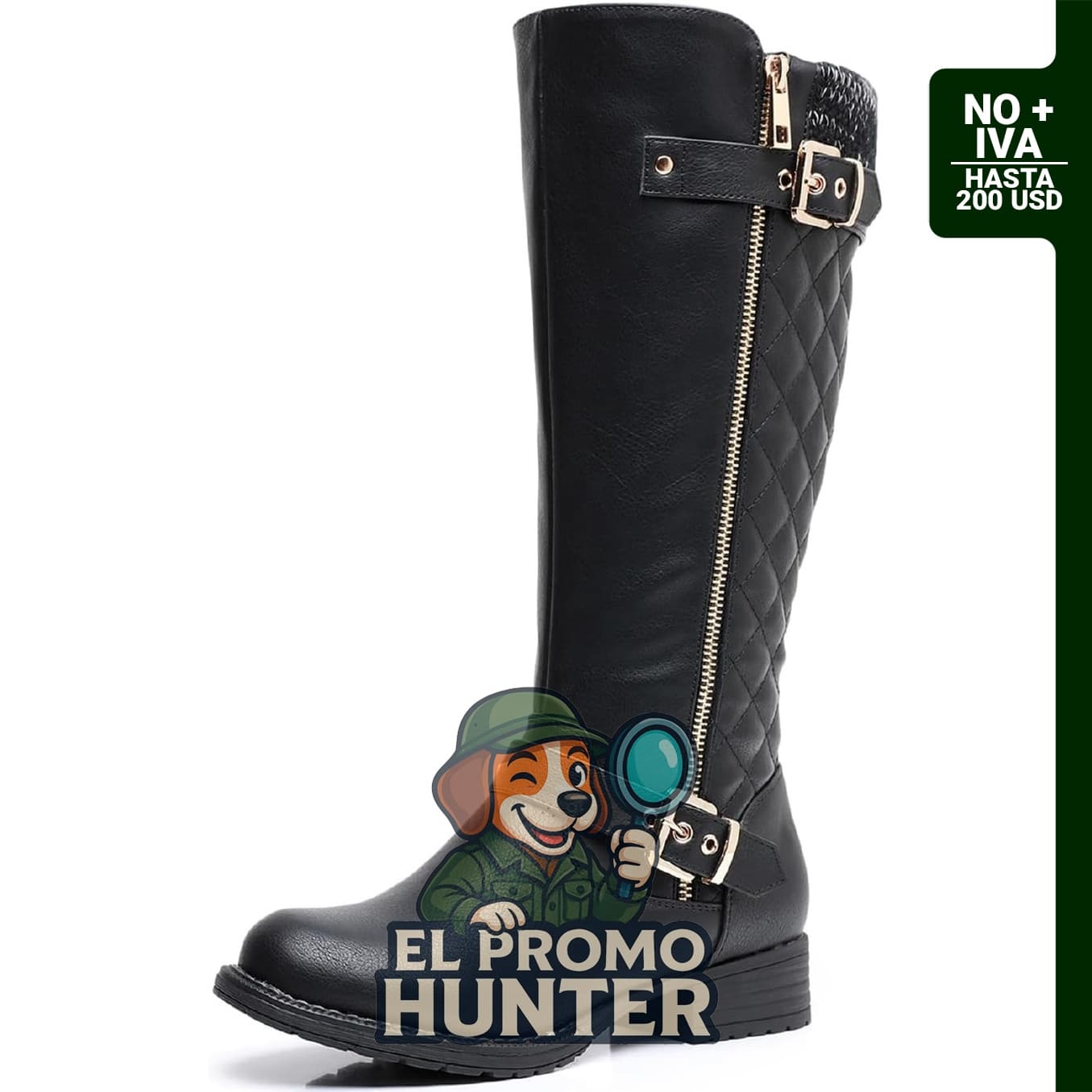 Botas de equitación acolchadas hasta la rodilla para mujer GLOBALWIN.