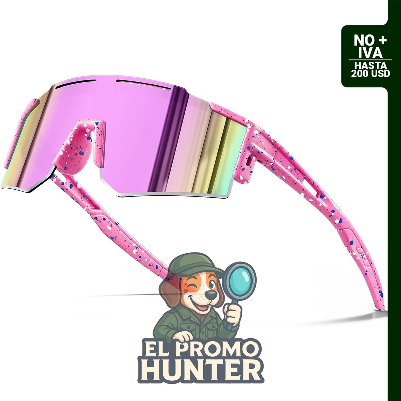 KUGUAOK Gafas de sol deportivas para niños y jóvenes, protección UV400.