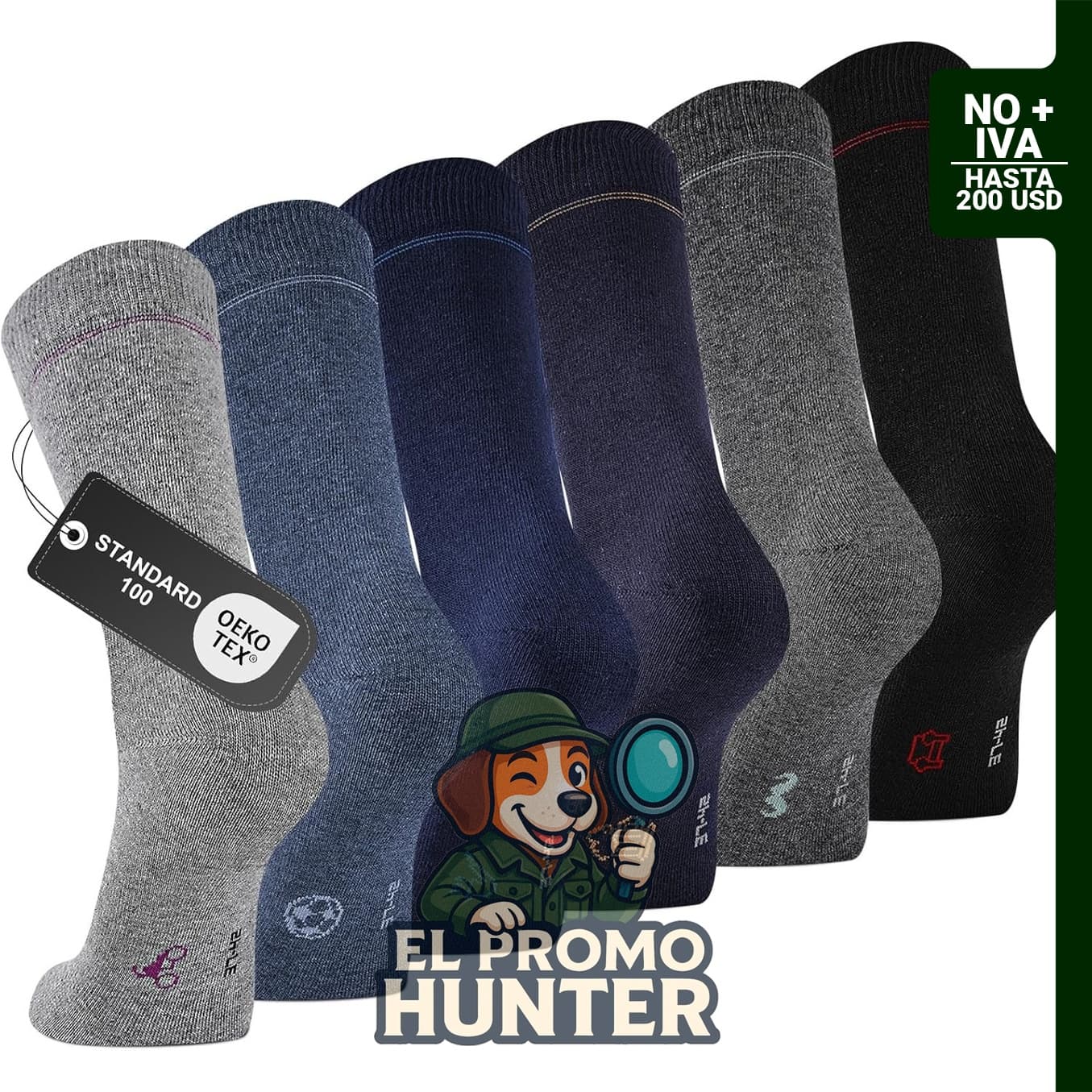 Calcetines de vestir para hombre, paquete de 6/12 pares.