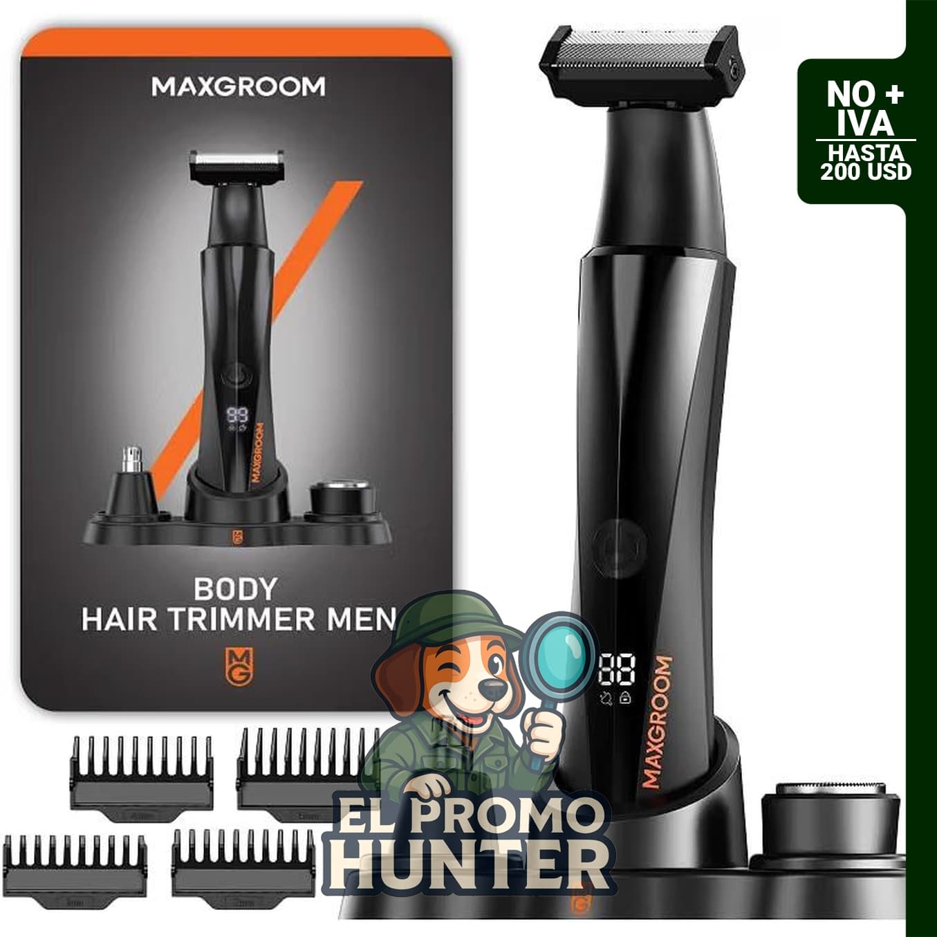 Manscape - Peluquería corporal para hombres, para pelo corporal, púbico e ingle.