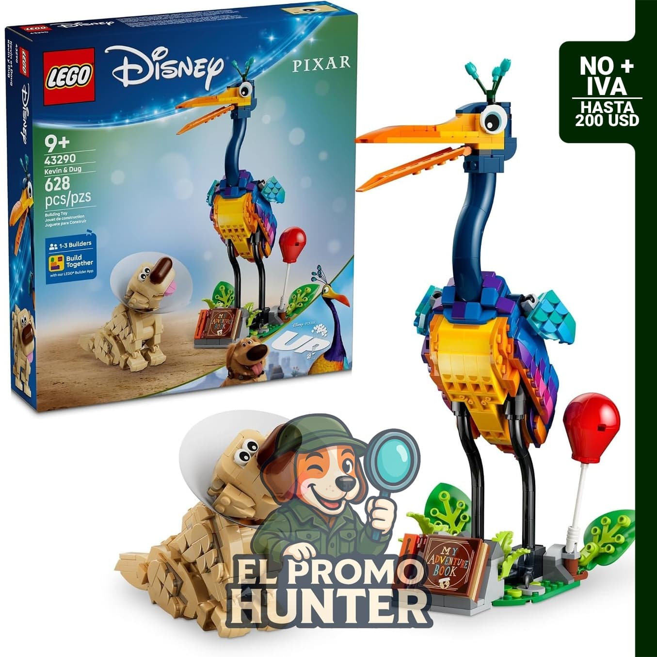 LEGO Disney y Pixar Kevin & Dug 43290, set de construcción de personajes.