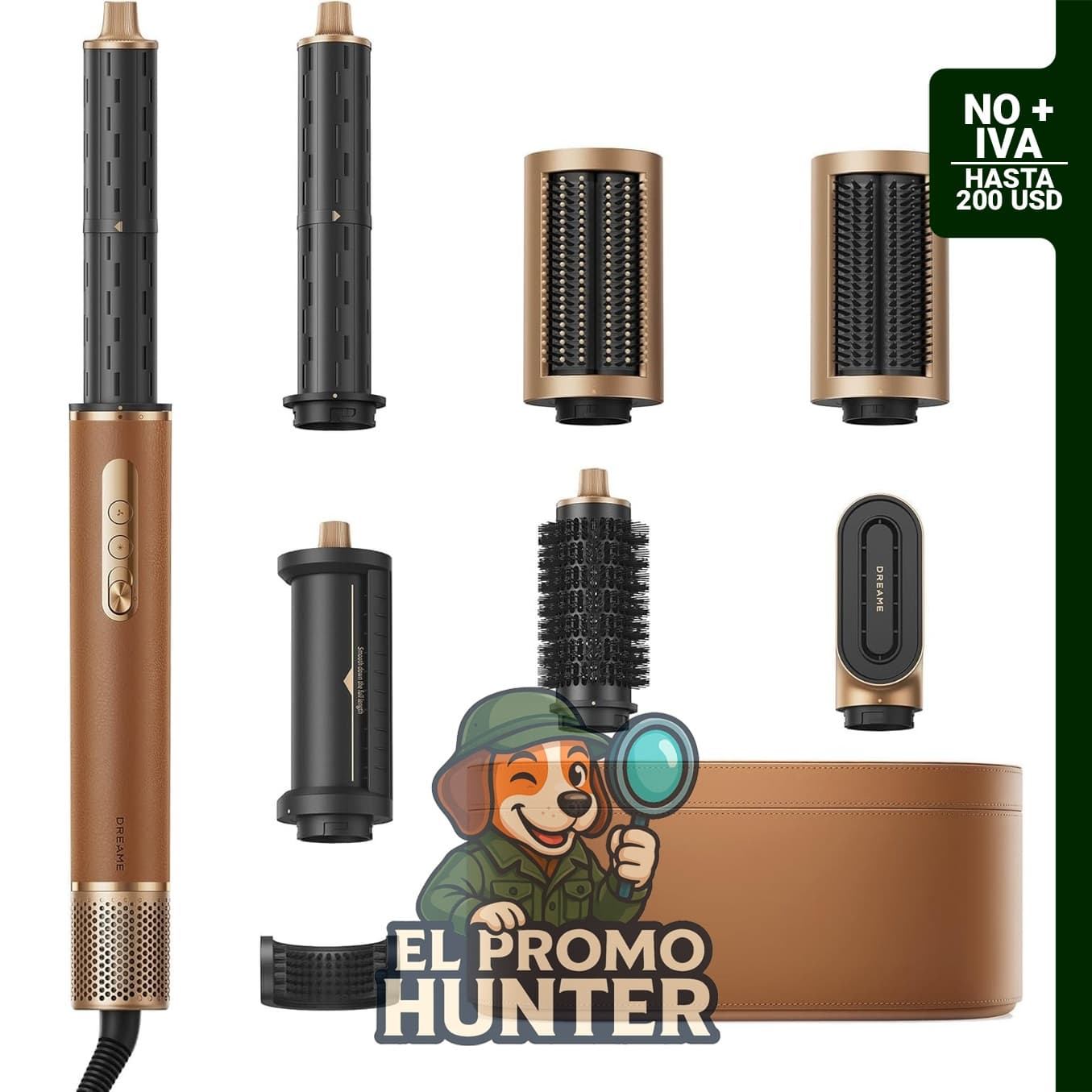 DREAME AirStyle Pro - Estilizador de cabello 7 en 1 y secadora de alta velocidad con accesorios para rizar y suavizar.