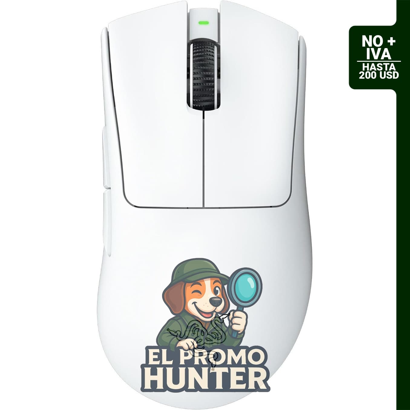 Razer DeathAdder V3 Pro Mouse inalámbrico para juegos, 64 g, batería de larga duración.