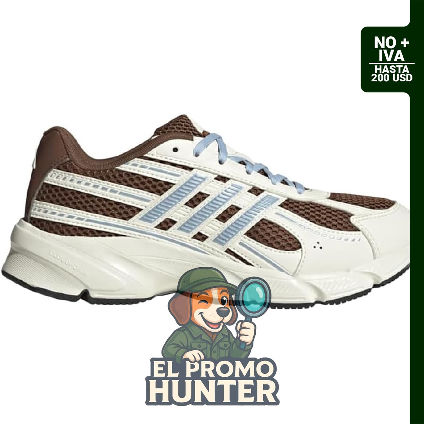 Zapatillas adidas Technochaos 2000 para mujer, color beige.