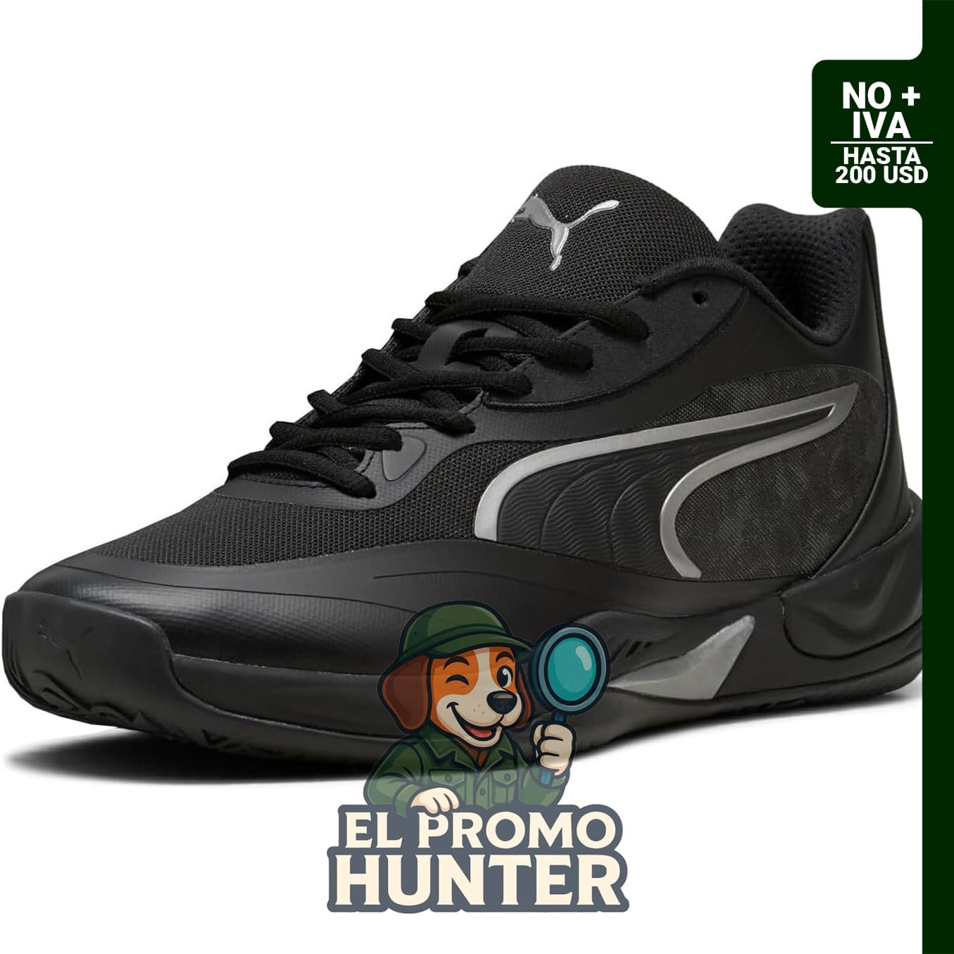 PUMA Zapatillas de baloncesto All-Pro Nitro Skybreak para hombre en color rosa y blanco.