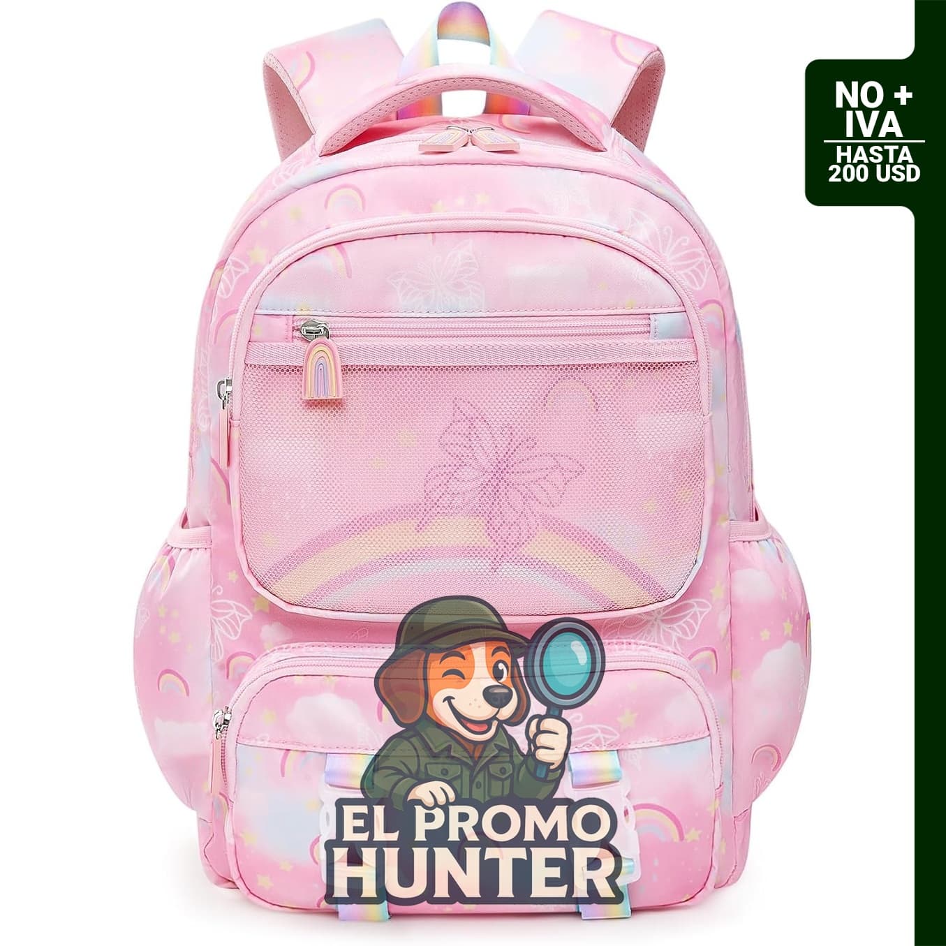 Stelle Mochila escolar para niñas con diseño de mariposa.