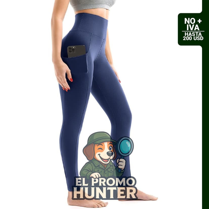 Walifrey - Leggings de cintura alta con bolsillos para mujer, diseñados para gimnasio y yoga.