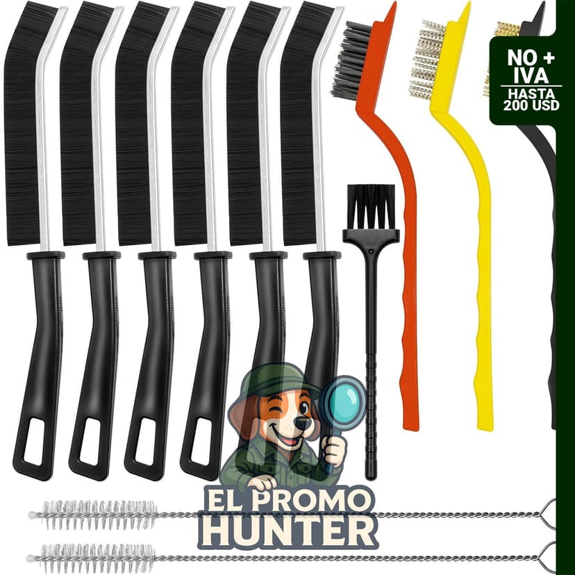 Cepillo de limpieza de hendiduras con cerdas duras para utensilios de limpieza del hogar.