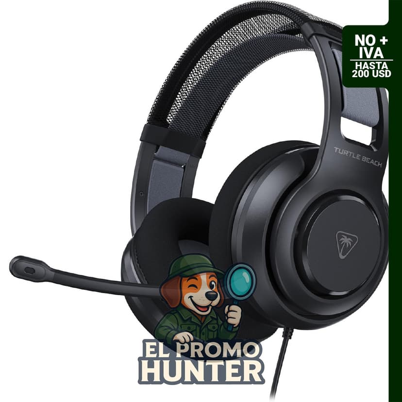 Turtle Beach Atlas 200 Auriculares Gaming con conexión por cable de 3.5mm para Xbox, PlayStation y PC.