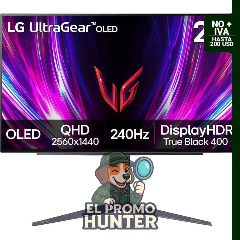Monitor LG 27GS93QE Ultragear OLED de 27" (68.6 cm) QHD 1440p, 240Hz, 0.03ms, DisplayHDR True Black 400.