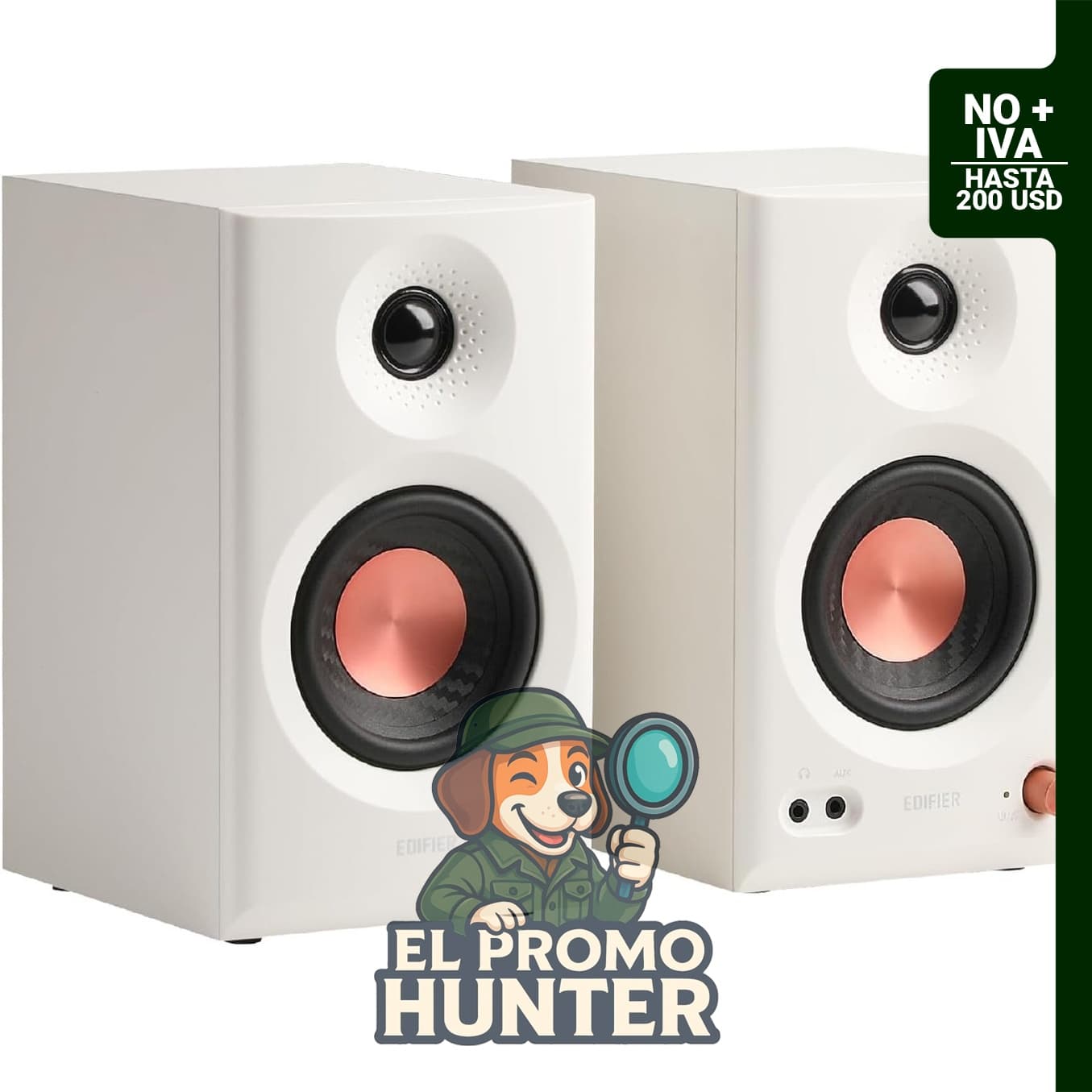 Edifier MR3, altavoces de monitor de estudio activos 2.0 con Bluetooth V5.4 y certificación de audio de alta resolución.
