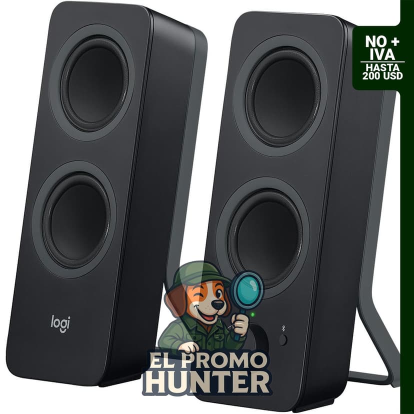 Logitech Z207 Altavoces estéreo 2.0 con Bluetooth para ordenador.