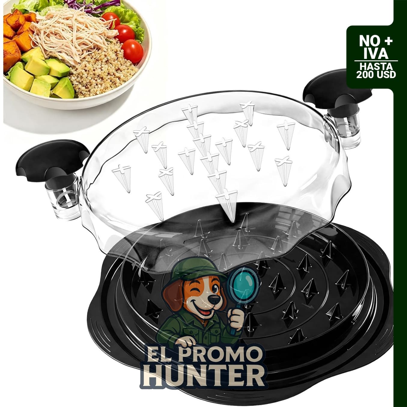 Trituradora de pollo y carne COLOGN, herramienta de cocina para desmenuzar.