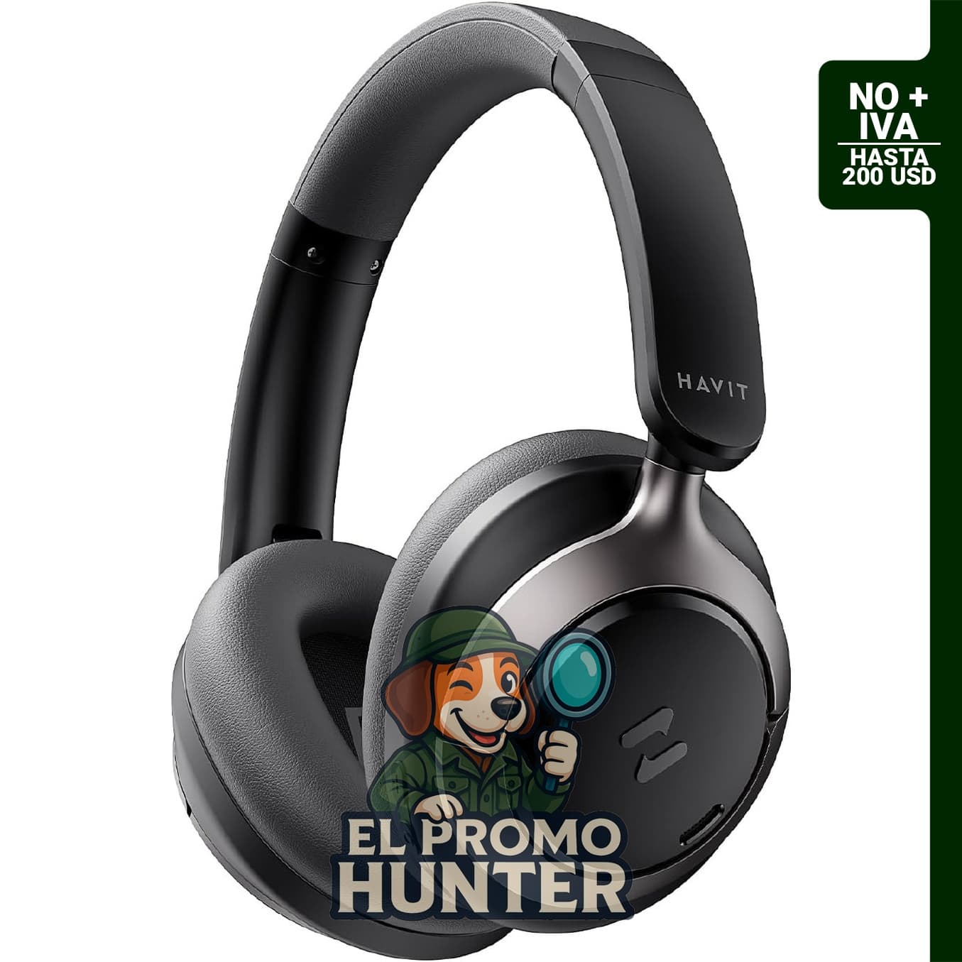 Havit Hybrid ANC Headphones con Bluetooth 6.0 y sonido espacial.