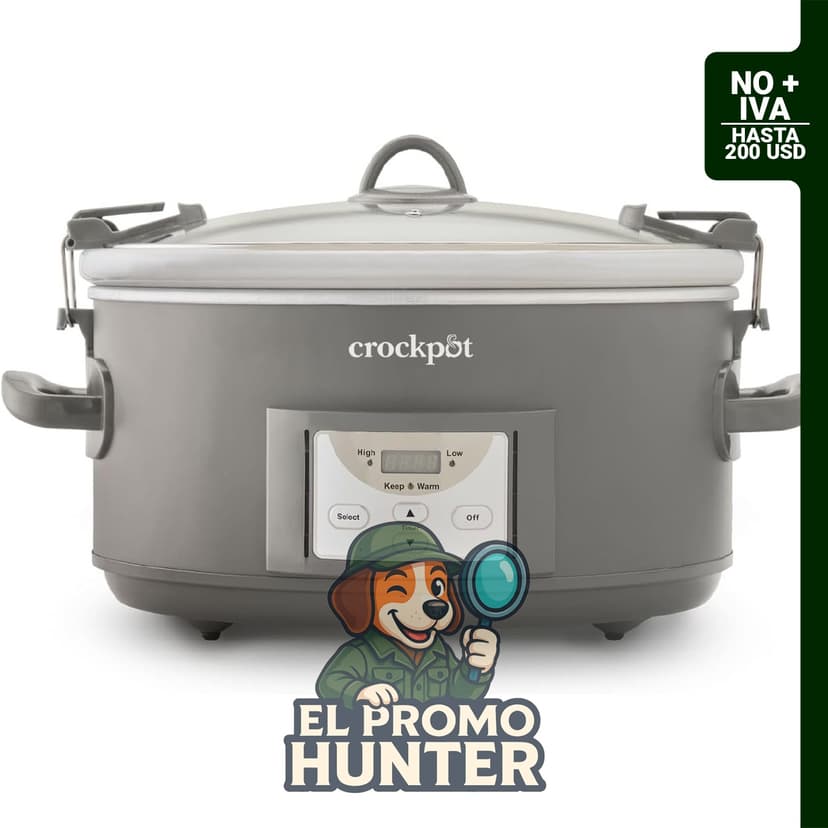 Crockpot® Olla de cocción lenta programable de 7 cuartos (6.6 L).