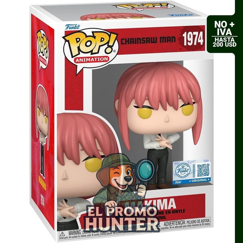 Funko Pop! Animación Chainsaw Man - Makima, figura de vinilo coleccionable.