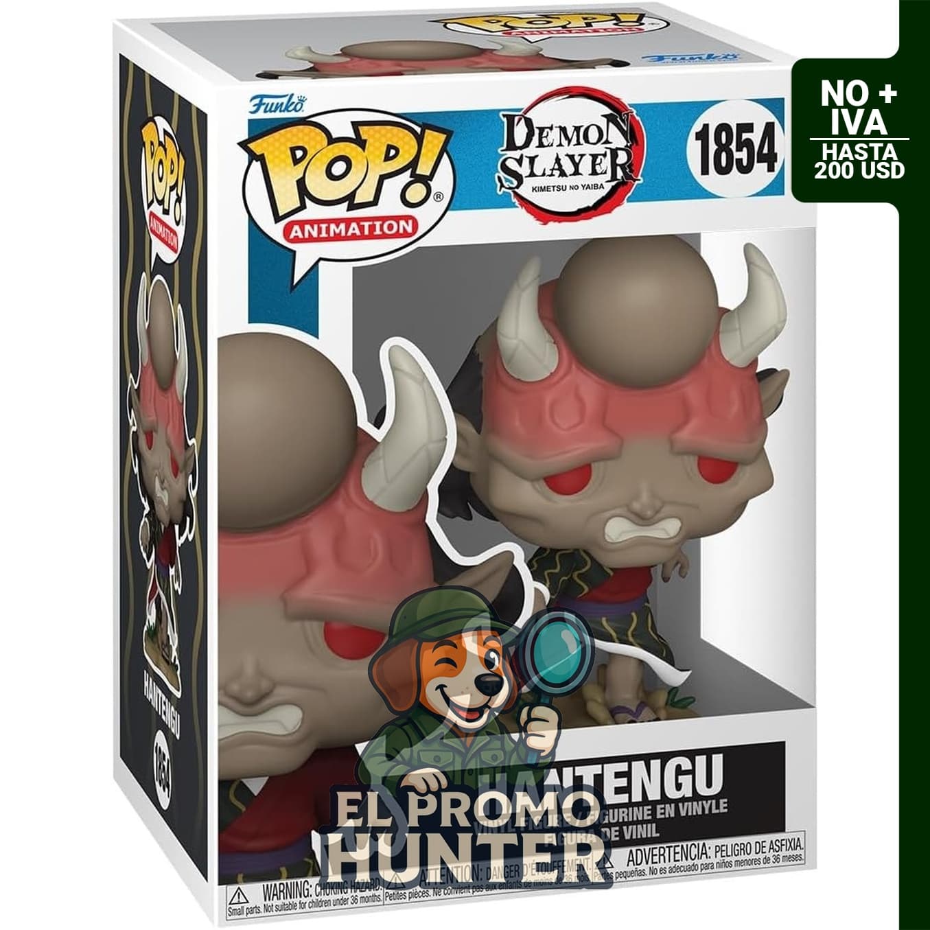 Funko Pop Animation: Demon Slayer - Hantengu, figura de vinilo coleccionable oficial.