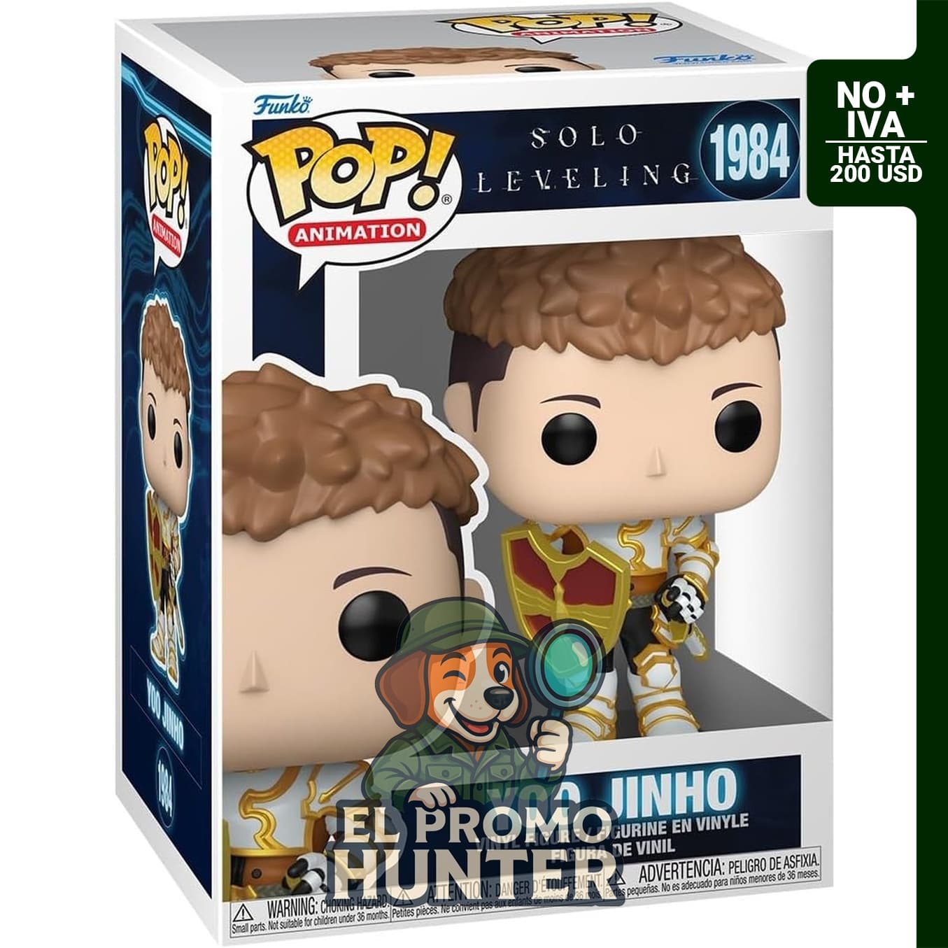Funko POP! Animación Nivelación en solitario - Yoo Jinho, figura coleccionable.