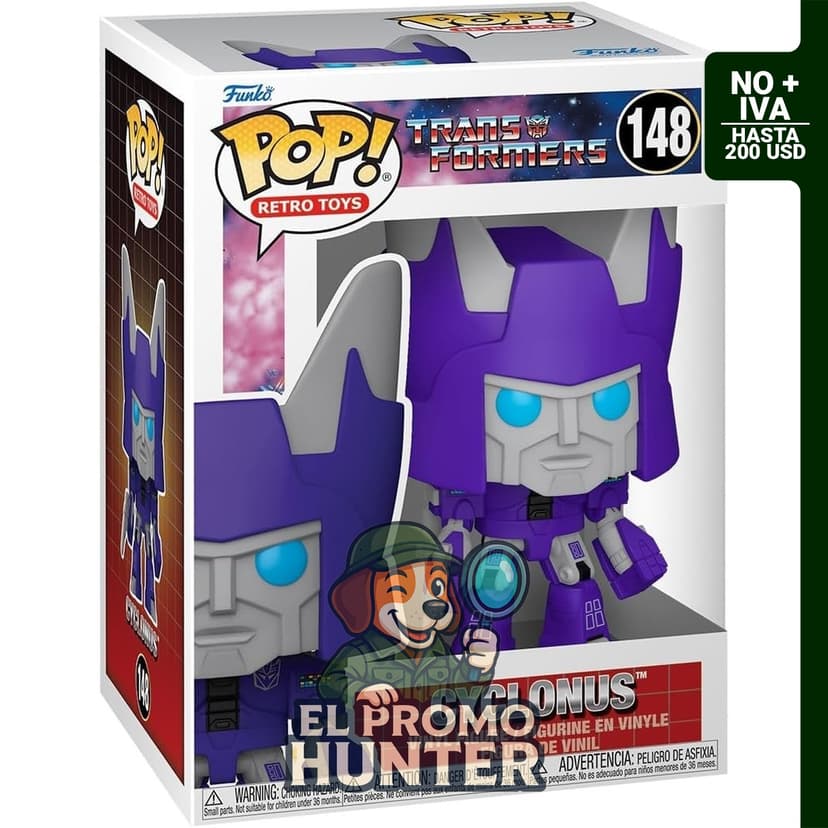 Funko Pop Vinyl Transformers Cyclonus, figura de vinilo coleccionable oficial.