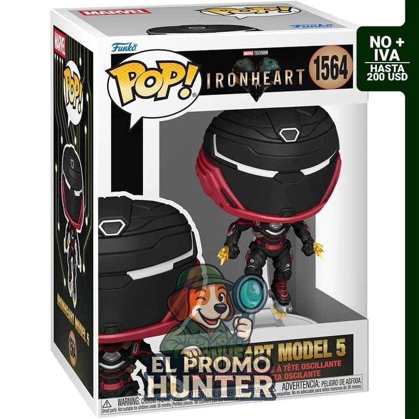 Funko Pop! Marvel Ironheart (Modelo 5) figura coleccionable.