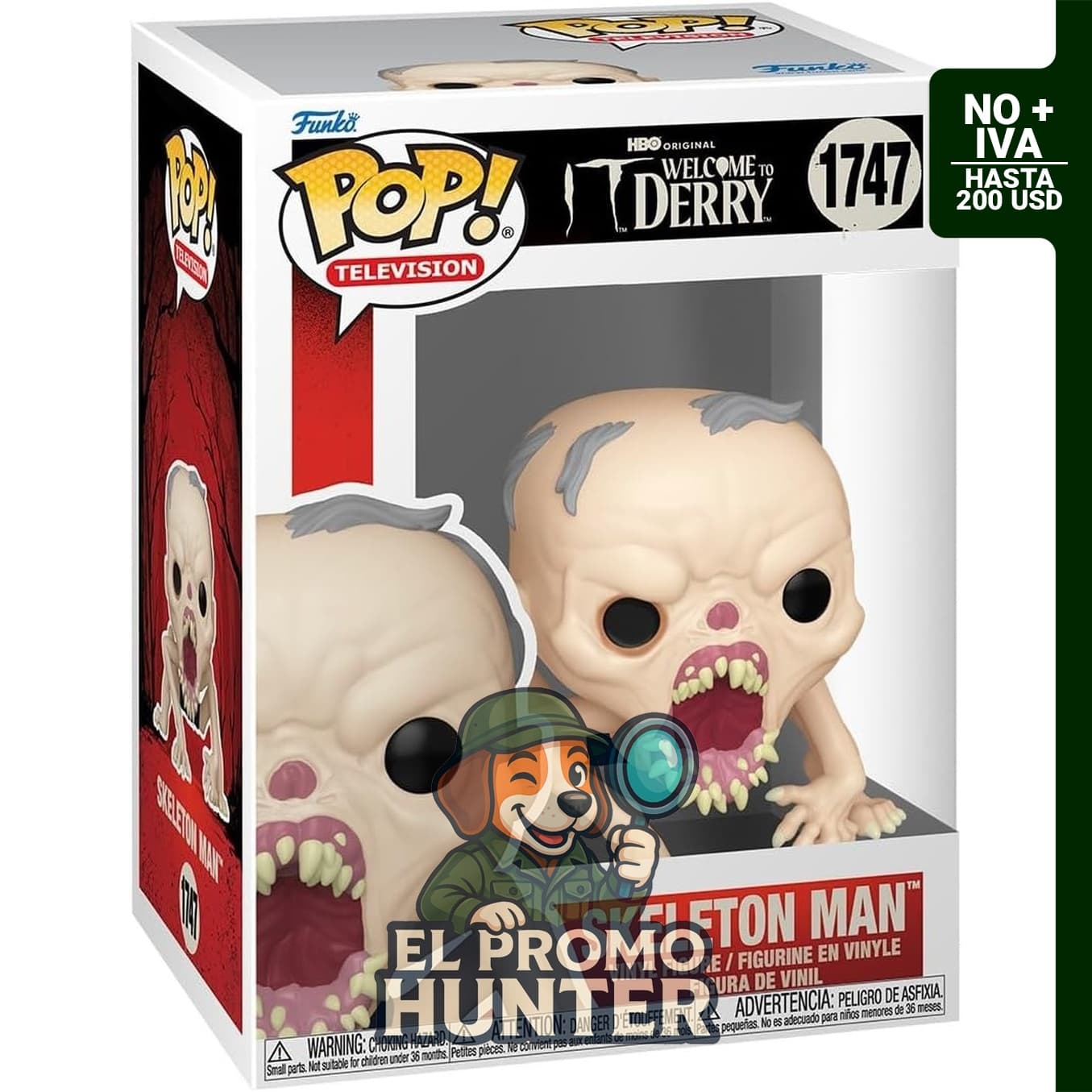 Funko Pop! TV: Welcome to Derry - Skeleton Man - Figura de vinilo coleccionable.