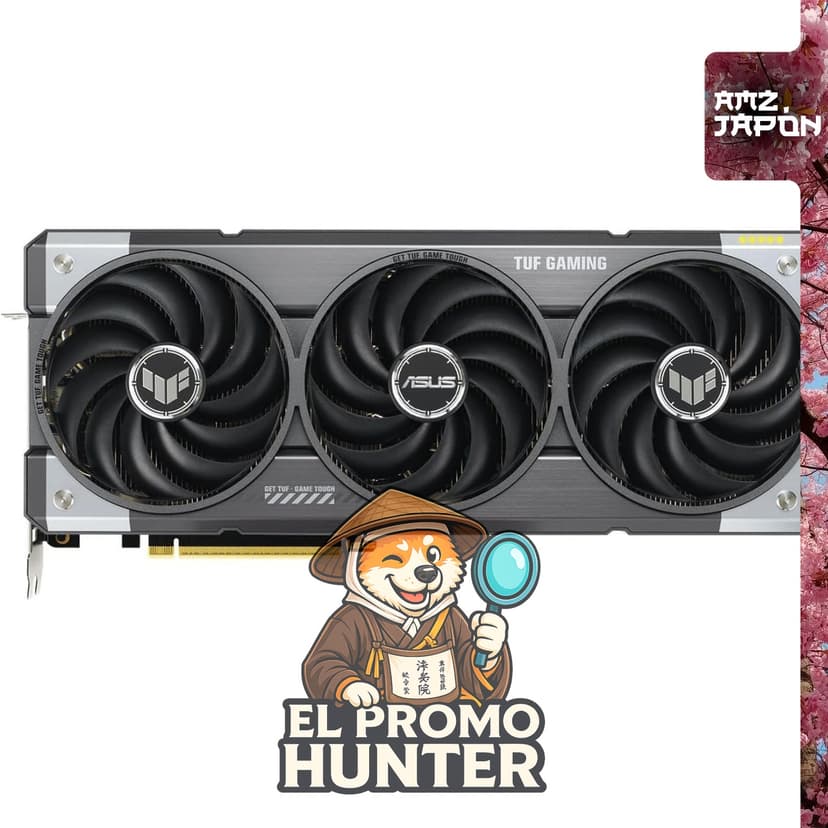 Tarjeta de video ASUS AMD Radeon RX9070, PCIe 5.0, 16GB GDDR6, modelo TUF-RX9070-O16G-GAMING.