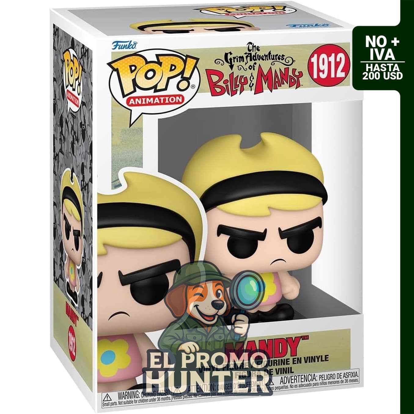 Funko Pop! de Mandy de Las sombrías aventuras de Billy y Mandy, figura coleccionable.