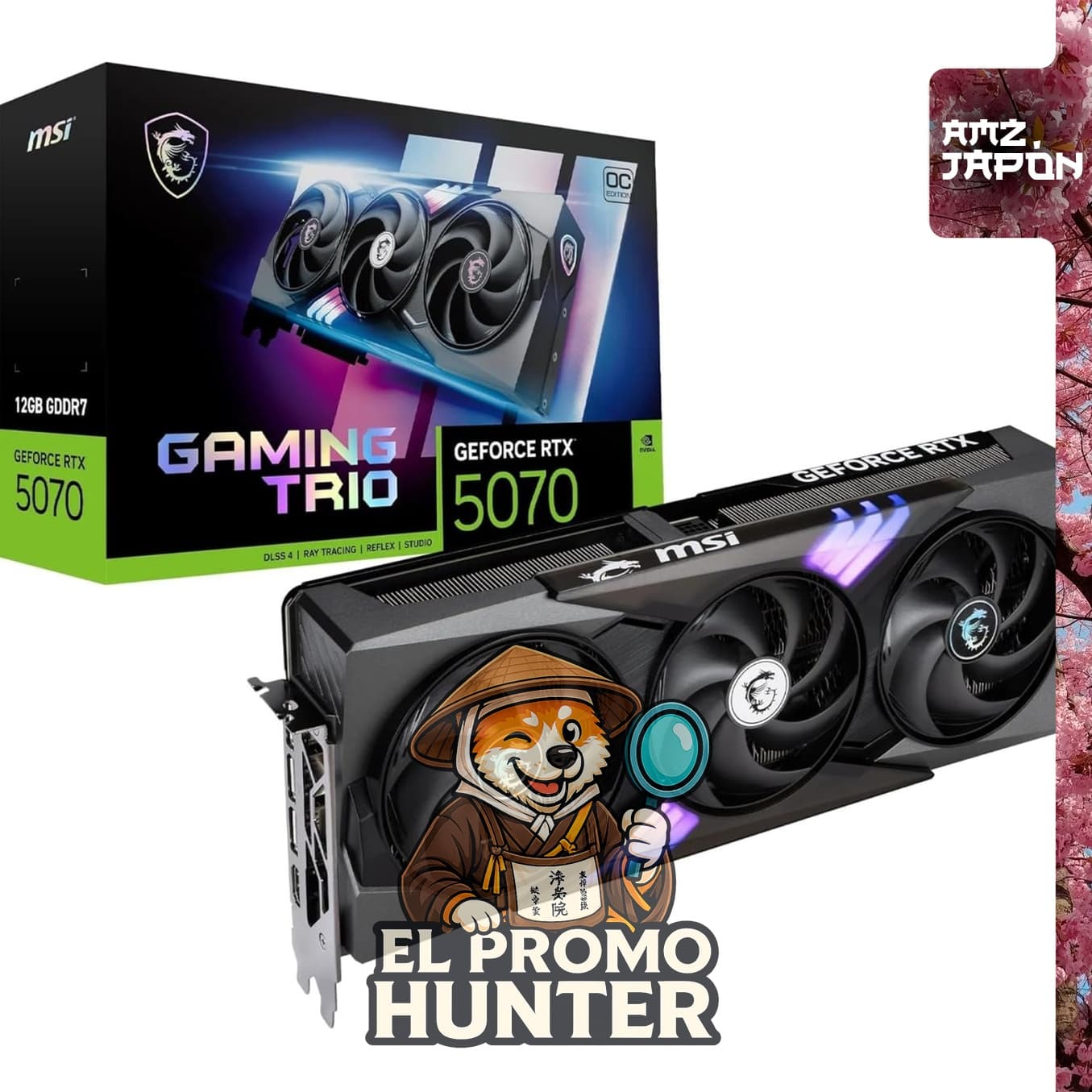MSI GeForce RTX 5070 12G GAMING TRIO OC Placa de Video