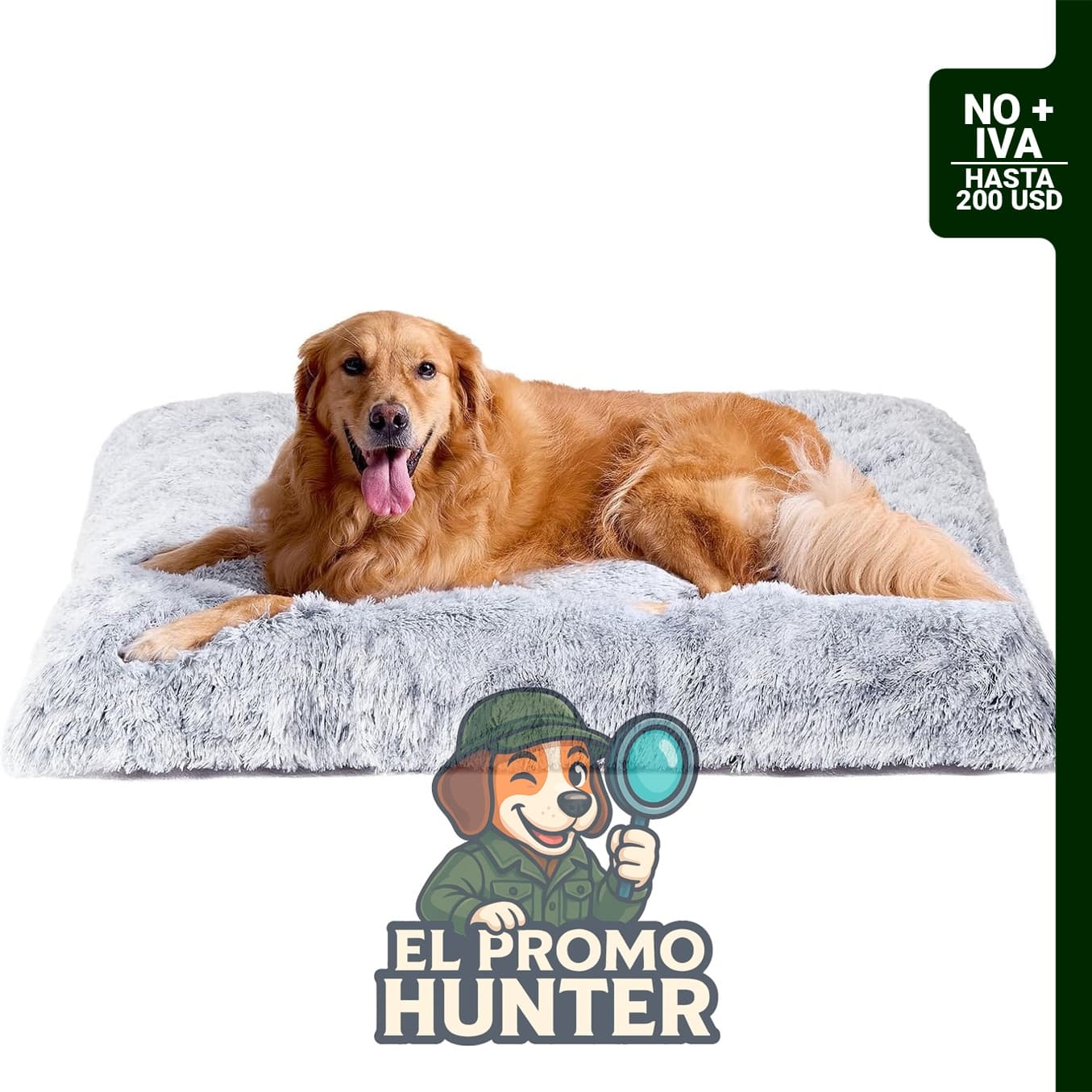 EHEYCIGA Cama mullida para perros, almohada de felpa extra grande.