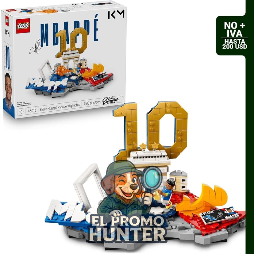 LEGO Editions Kylian Mbappé - Juego de construcción para niños a partir de 10 años, incluye placa decorativa.