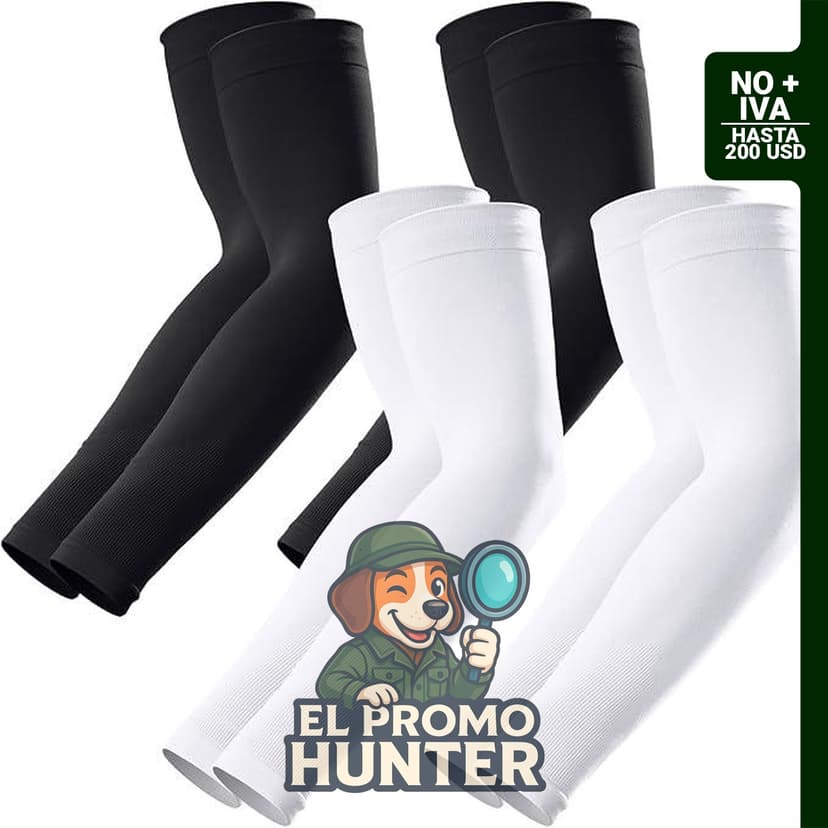 Mangas de compresión GOUNOD para hombres y mujeres, con protección UV.