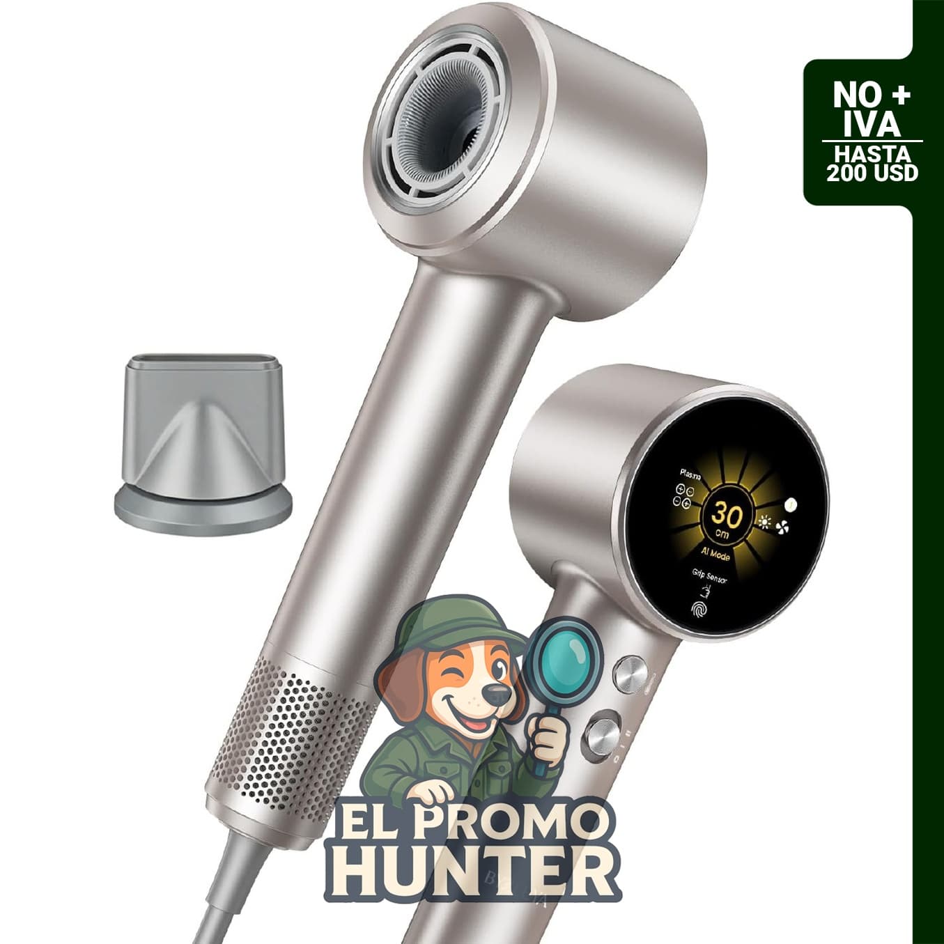 Secador de pelo iónico de secado rápido, portátil para viajes.