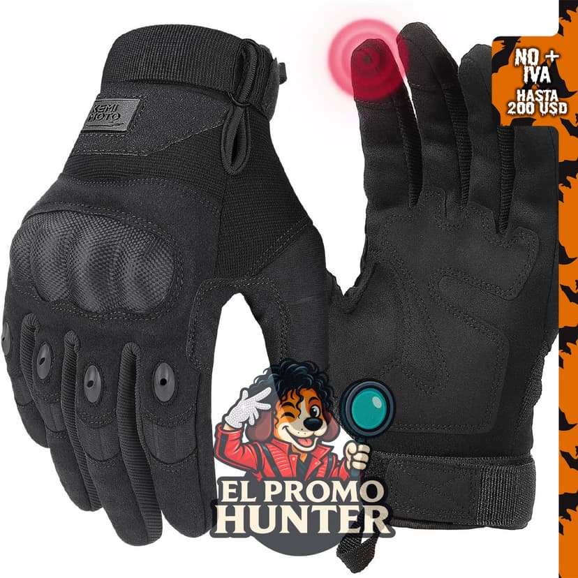 KEMIMOTO Guantes tácticos para hombres, con pantalla táctil, carcasa dura y acolchado de palma.