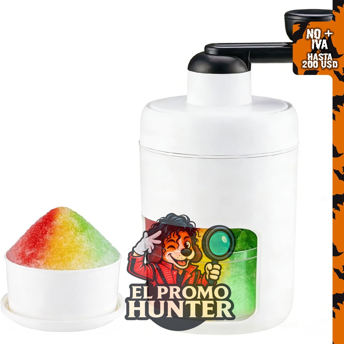 Máquina manual de cono de nieve HUICHENGHC para hielo afeitado.