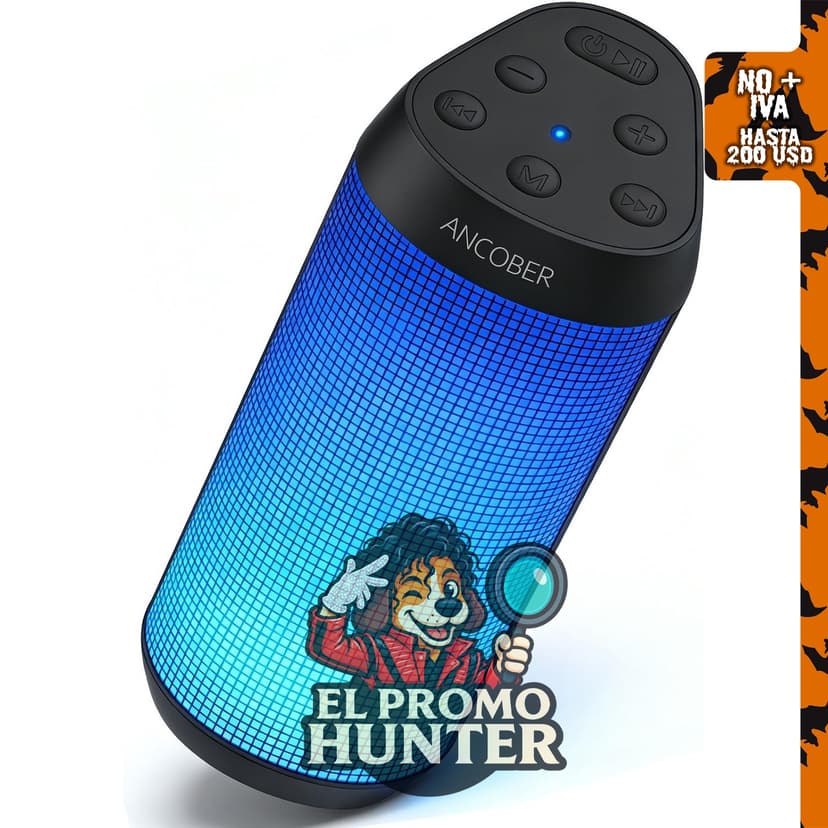 Altavoz Bluetooth portátil con sonido estéreo HD de 20 W.