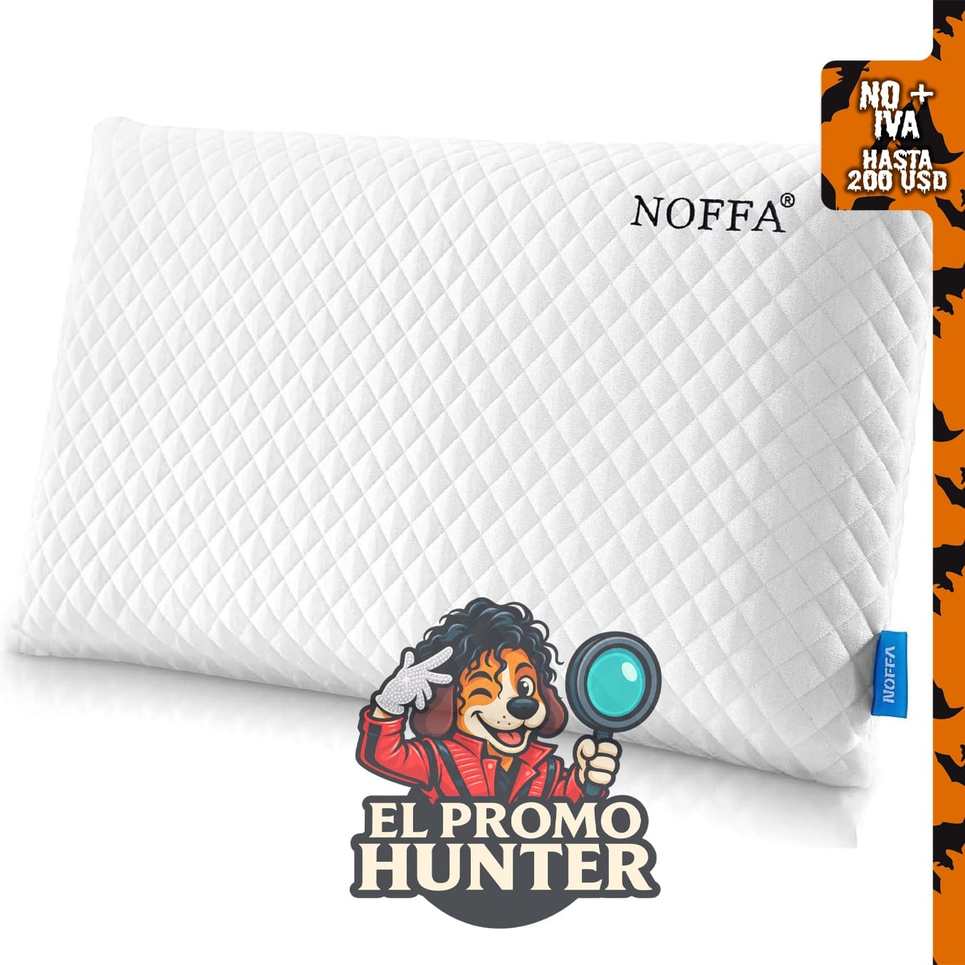 Almohada ortopédica hinchable para el cuello, diseñada para dormir.