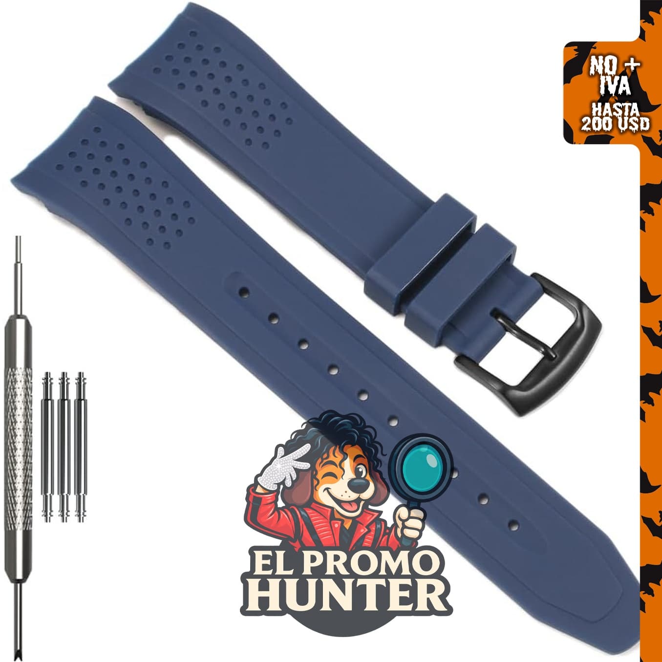 Correa de reloj de silicona de 0.906 in compatible con Citizen Eco-Drive Weekender Sport Strap AW1158-05L AW1150-07E.