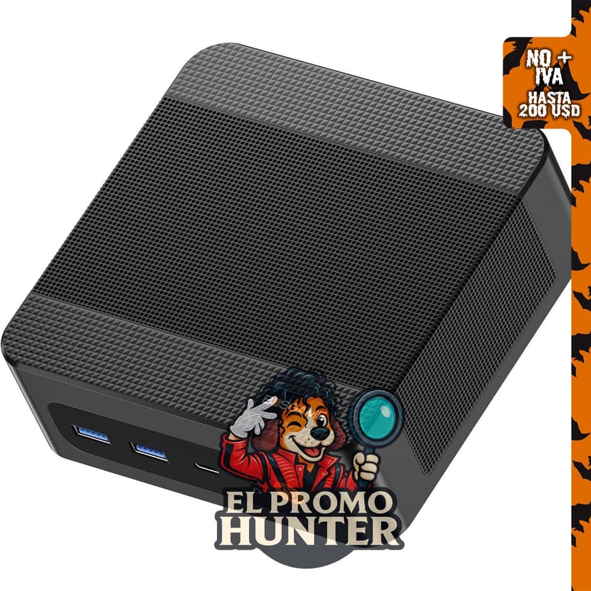 BOSGAME P6 Neo Mini PC para juegos con procesador Ryzen 7 6800H, gráficos Radeon 680M, 24 GB de RAM DDR5 y SSD de 512 GB.