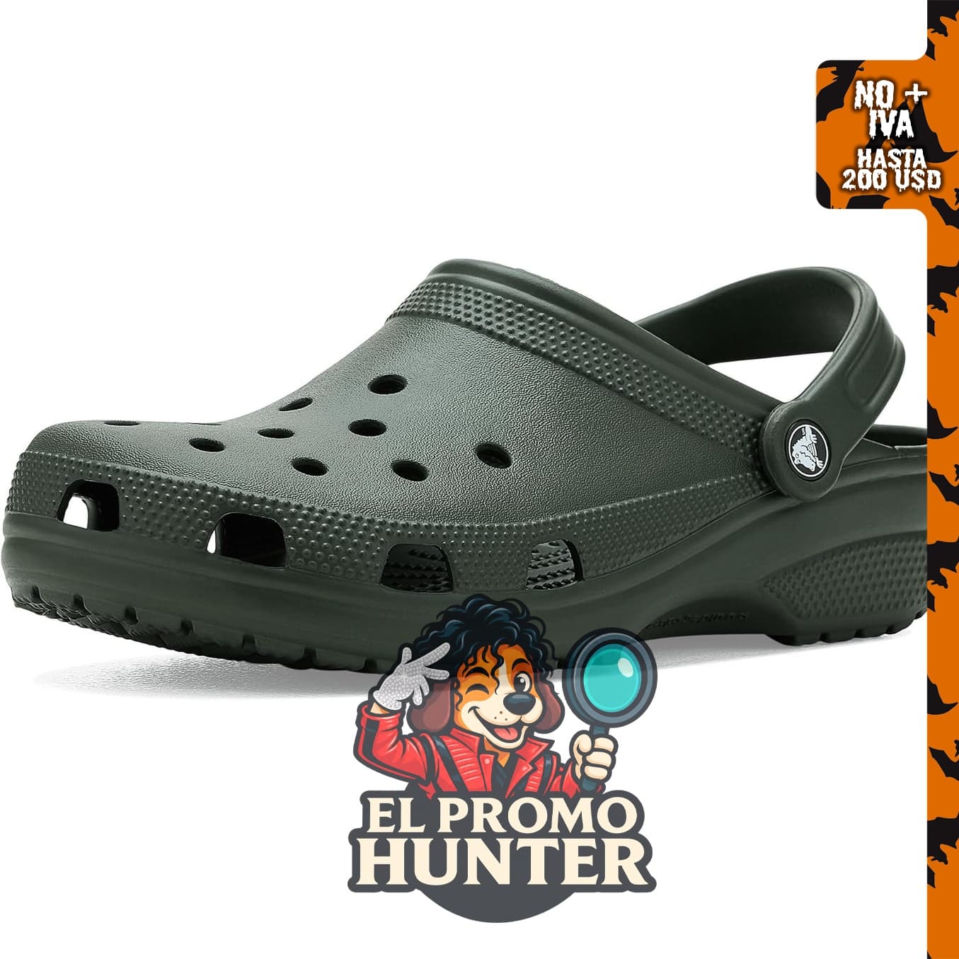 Crocs Zuecos clásicos unisex para adultos.