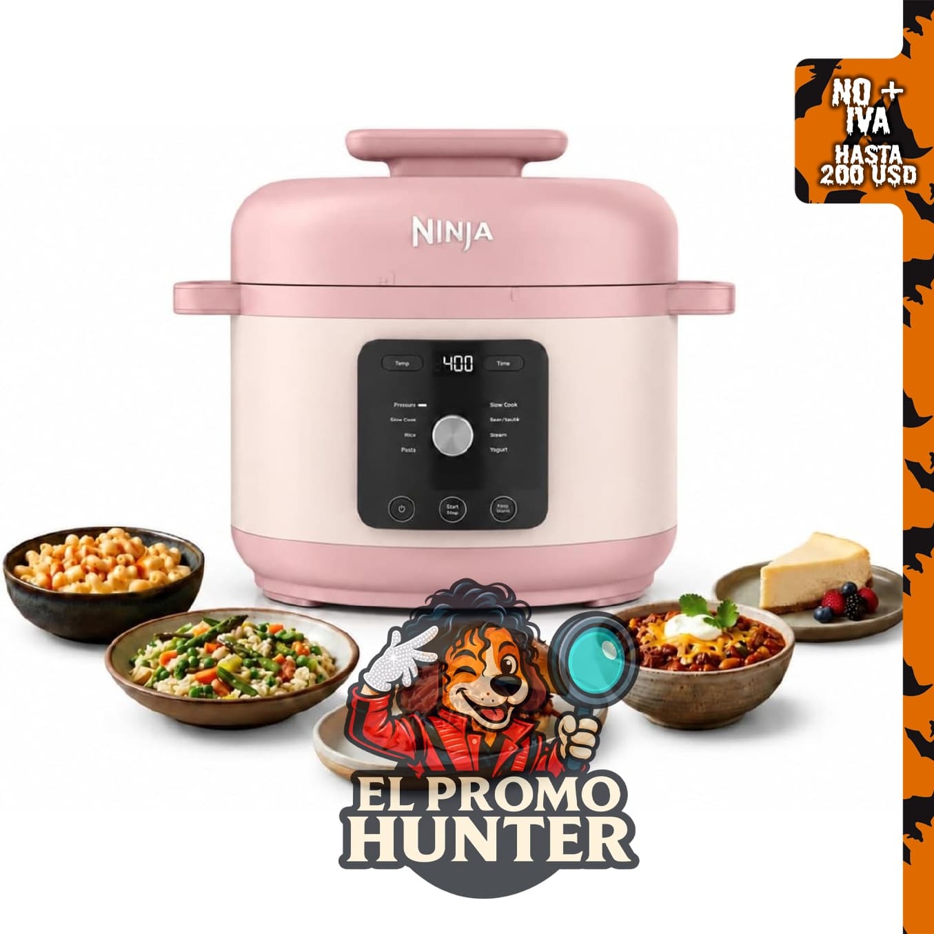 Ninja® HyperHeat™ - Olla a presión 9 en 1, 6.5 cuartos de galón.