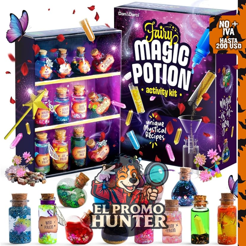 Dan&Darci Kit de poción mágica de hadas, incluye materiales para crear pociones.