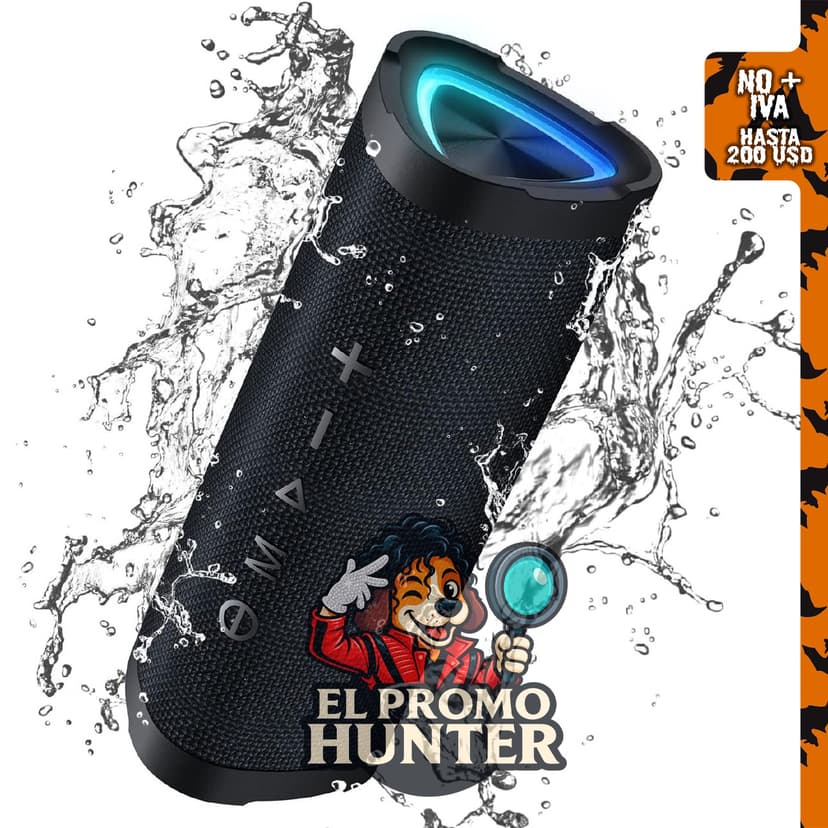 Vanzon Altavoces Bluetooth, altavoz inalámbrico portátil impermeable IPX7.