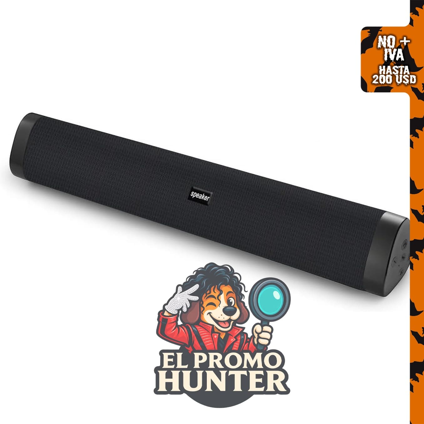 Altavoz Bluetooth portátil YUIOXDGL, barra de sonido inalámbrica compatible con PC, laptop y teléfonos inteligentes.