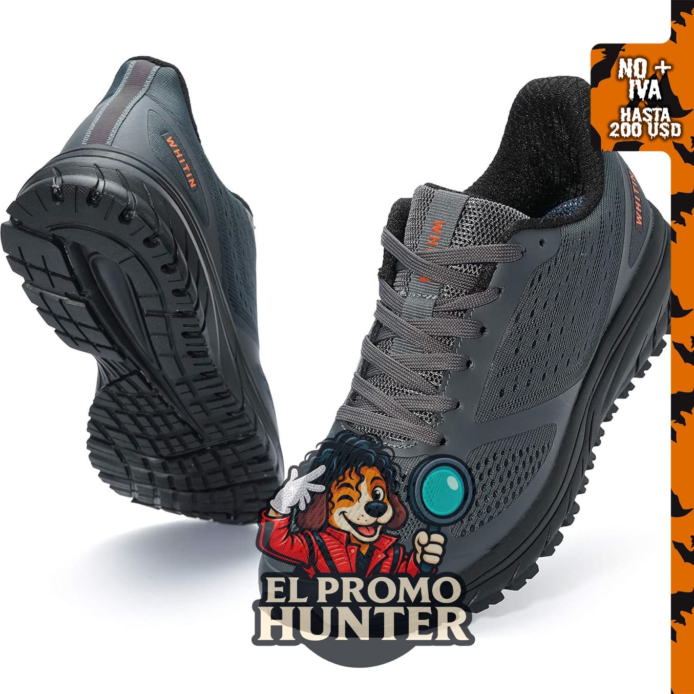 Joomra Whitin – Zapatos deportivos para hombre, diseño ligero y con soporte, talla 8.5.