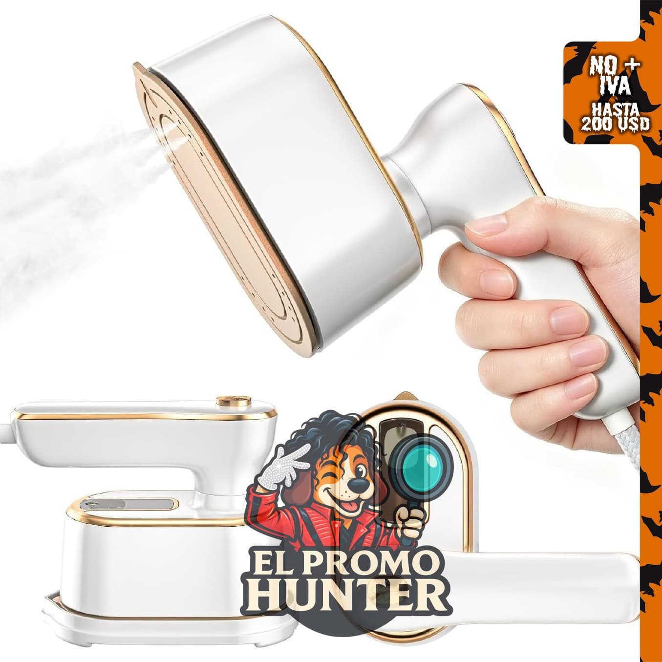 Vaporizador portátil EXQ para ropa, máquina de planchar de viaje de tamaño pequeño.
