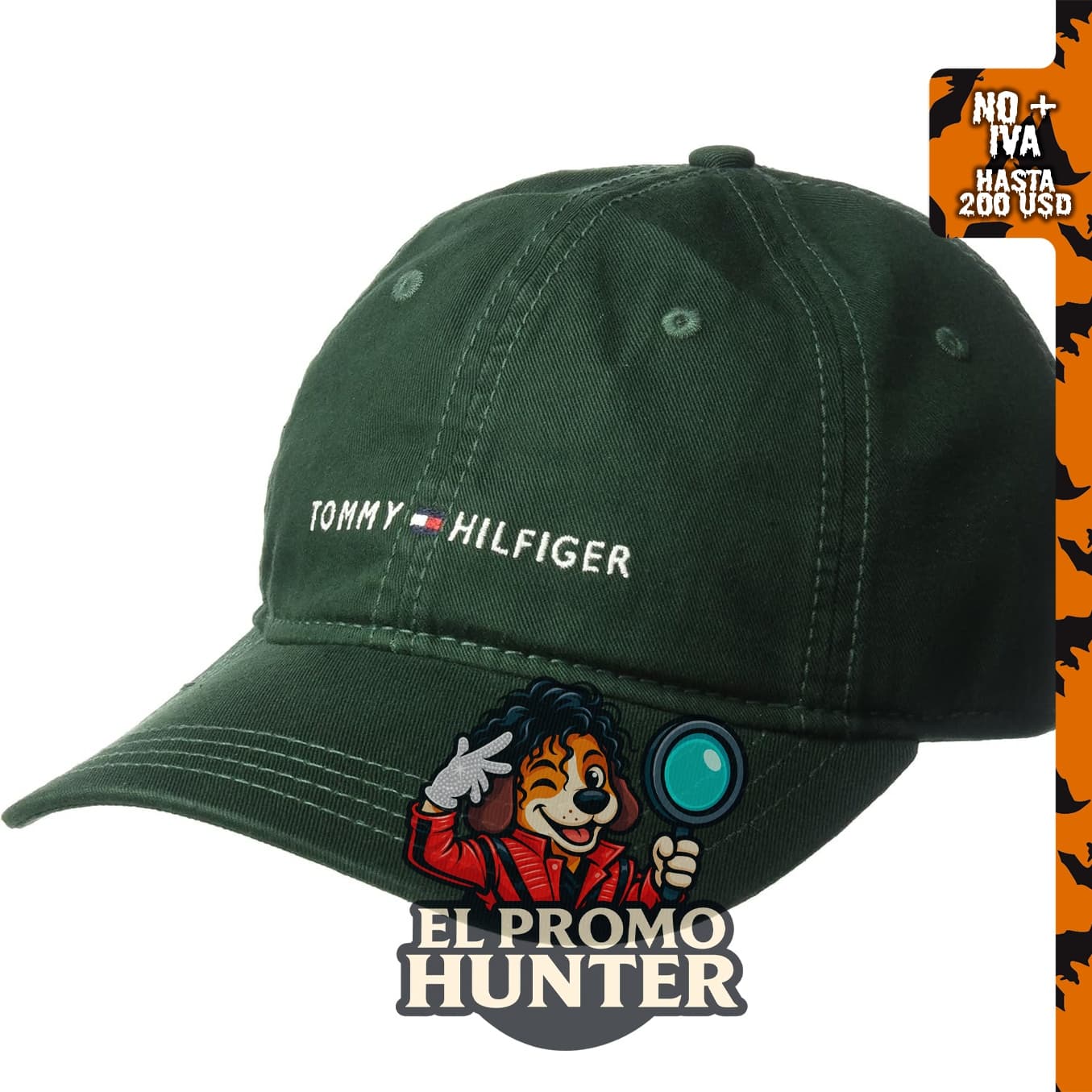 Gorra de béisbol ajustable Tommy Hilfiger de algodón con logo para hombre.
